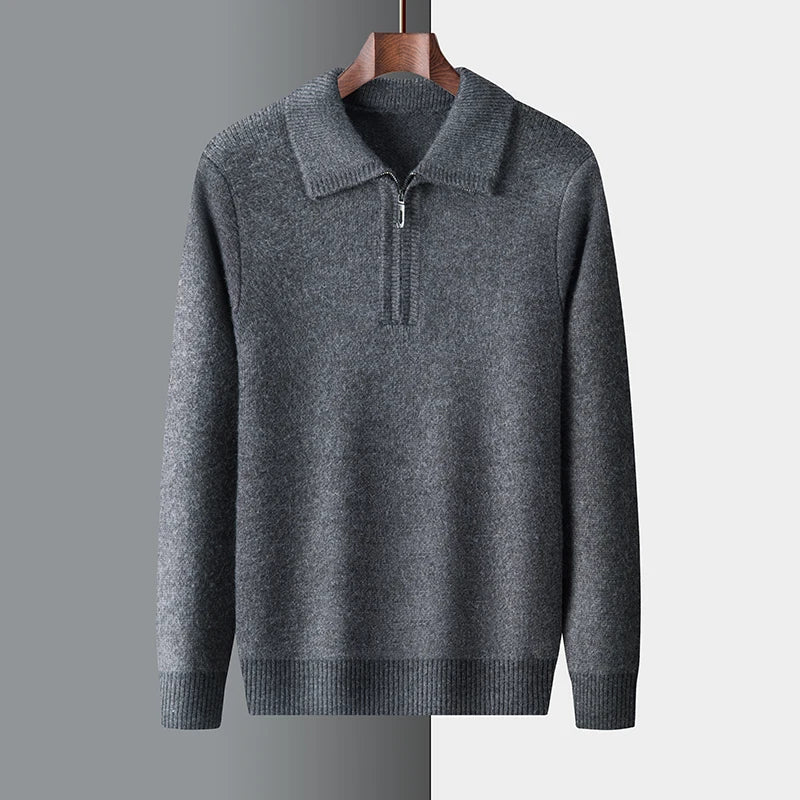 Kyle | Men’s Spring Half-Zip Knit Sweater