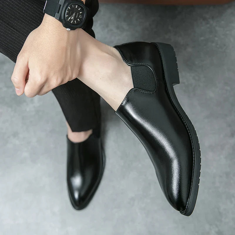 Slevo Genuine Leather Loafers