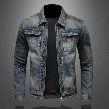 Men's Denim Jacket - Fashinoza