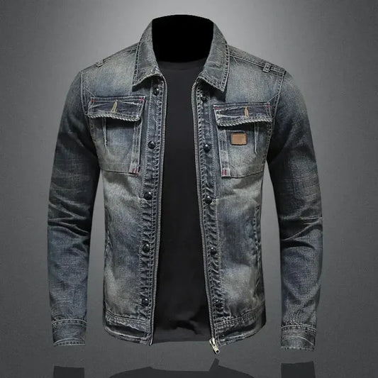 Men's Denim Jacket - Fashinoza
