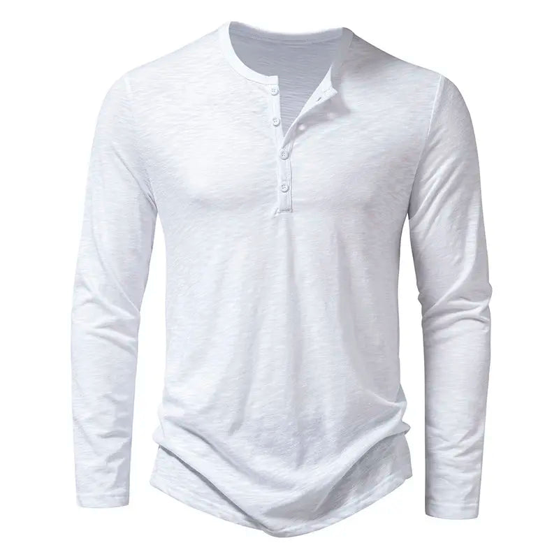 Vivana Women's Long Sleeve Henley Cotton Shirt