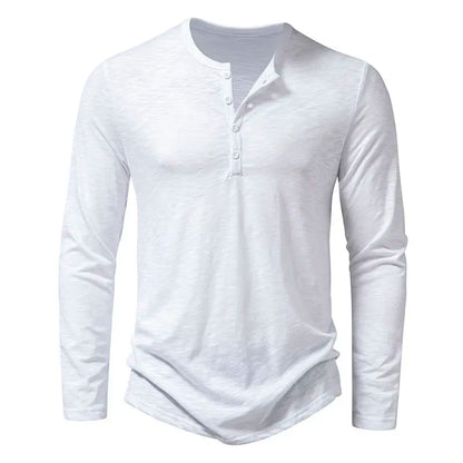 Vivana Women's Long Sleeve Henley Cotton Shirt