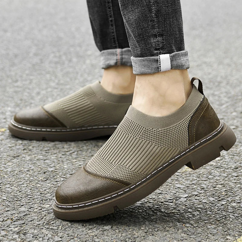 Men's Ace Leather Mesh Shoes