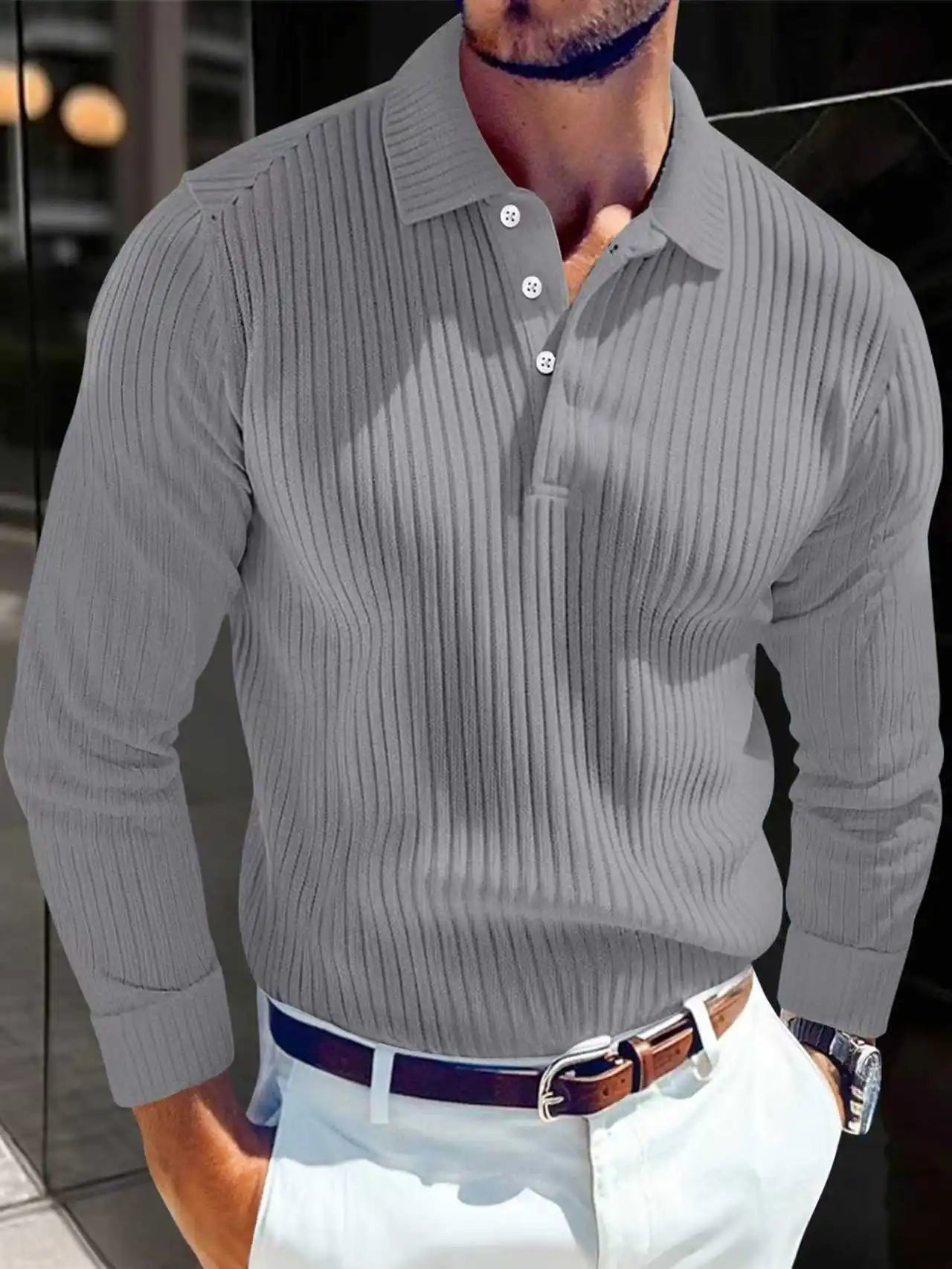 Men's Slim Fit Polo Shirt Cotton