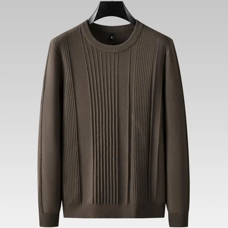 Textured Ribbed Knit Sweater