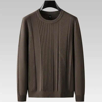 Textured Ribbed Knit Sweater