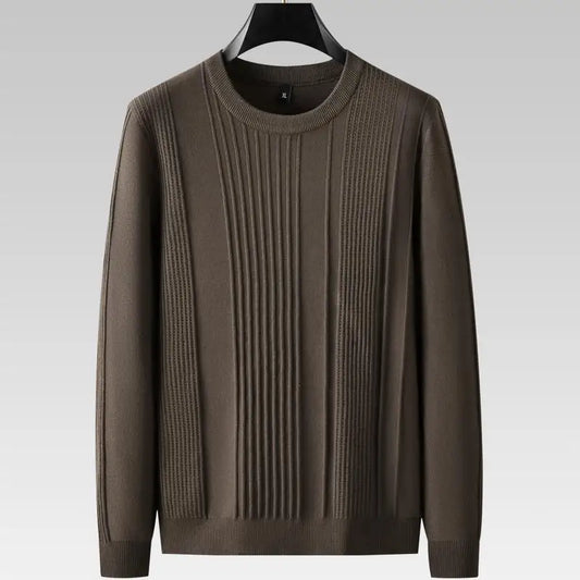 Textured Ribbed Knit Sweater