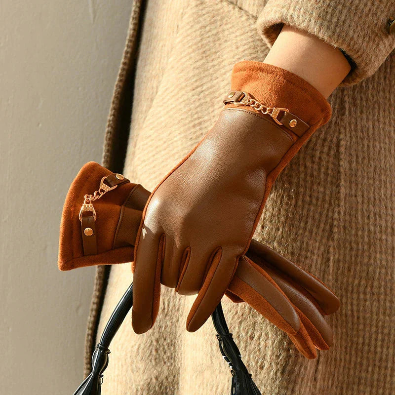 ADÉLINE LEATHER GLOVES Caliboot