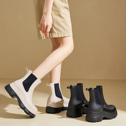 Women's Waterproof Chelsea Boots Slip-Resistant Outsole