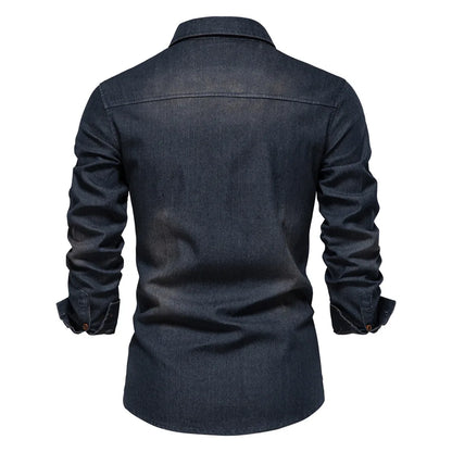Henry | Men’s Denim Button-Up Shirt