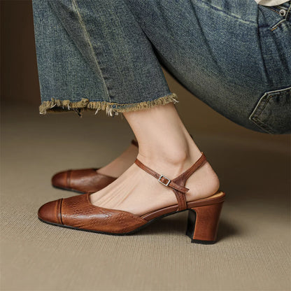 Valery Genuine Leather Pumps