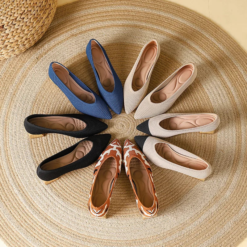 Coralia Low Heel Pumps - Jack Hafford