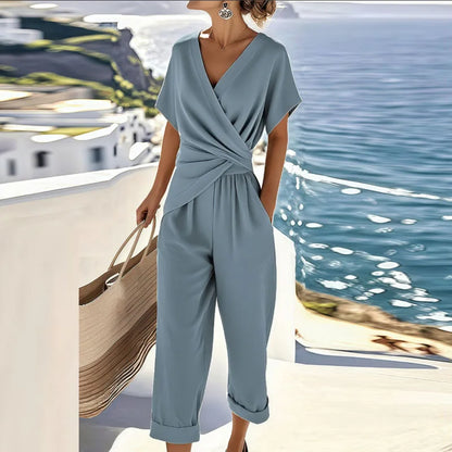 Women's 2-Piece Wrap Ankle Length Set