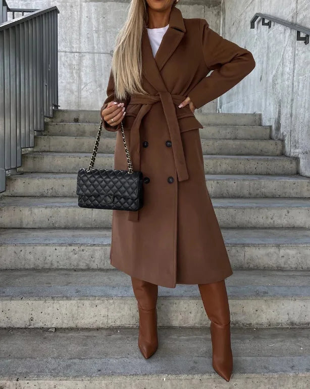 Amelia | Women’s Classic Lapel Collar Winter Coat