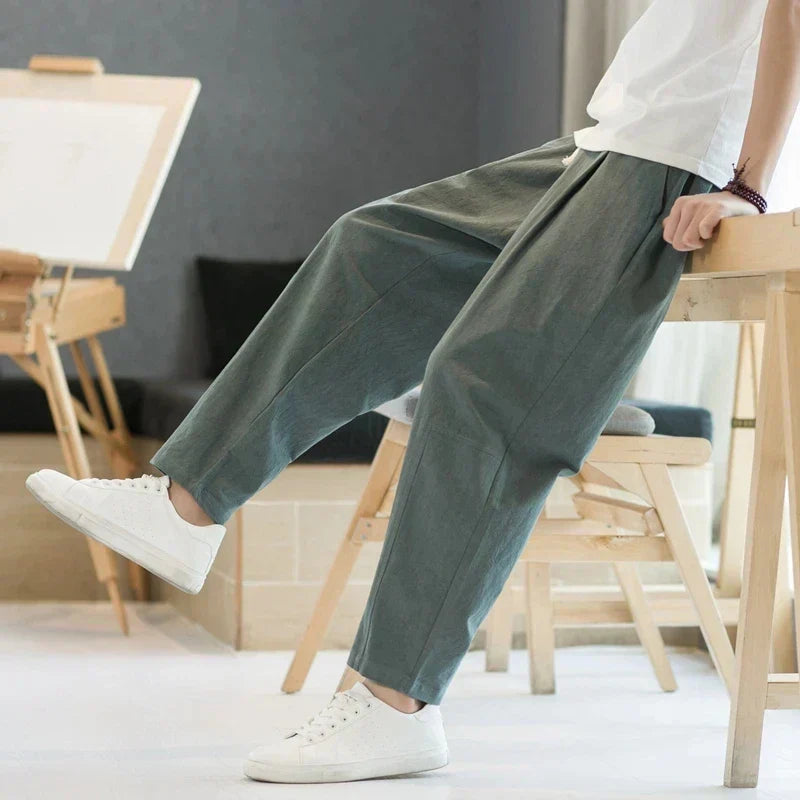 Relaxed Everyday Drawstring Trousers