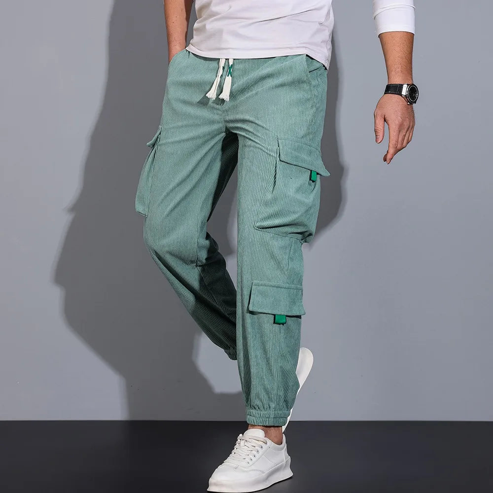Hollis Men's Corduroy Cargo Pants - 
Fashinoza