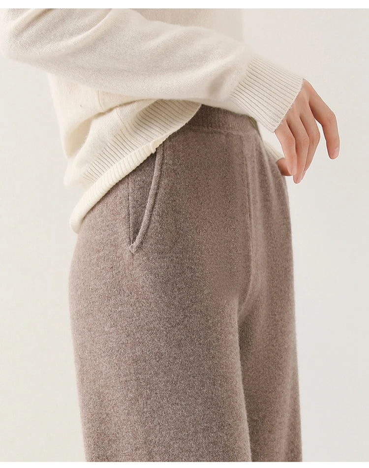 Relaxed Wide-Leg Pull-On Pants
