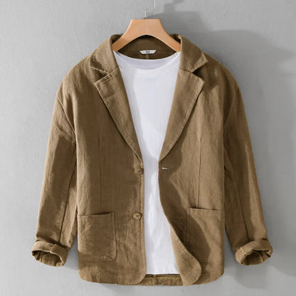 Linen Blazer Italian Meadow Style