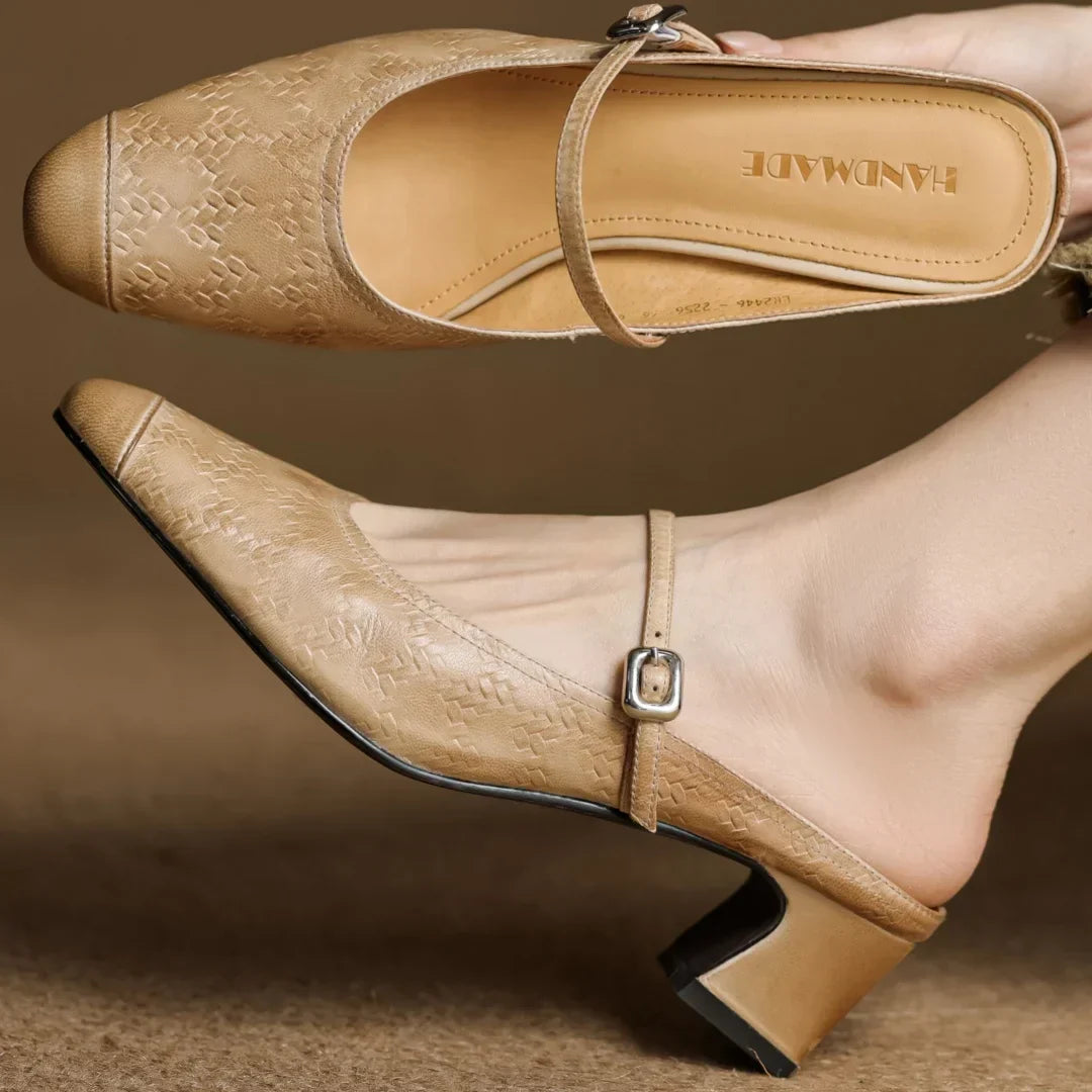 Margaux Women's Genuine Leather Mules - 
Fashinoza