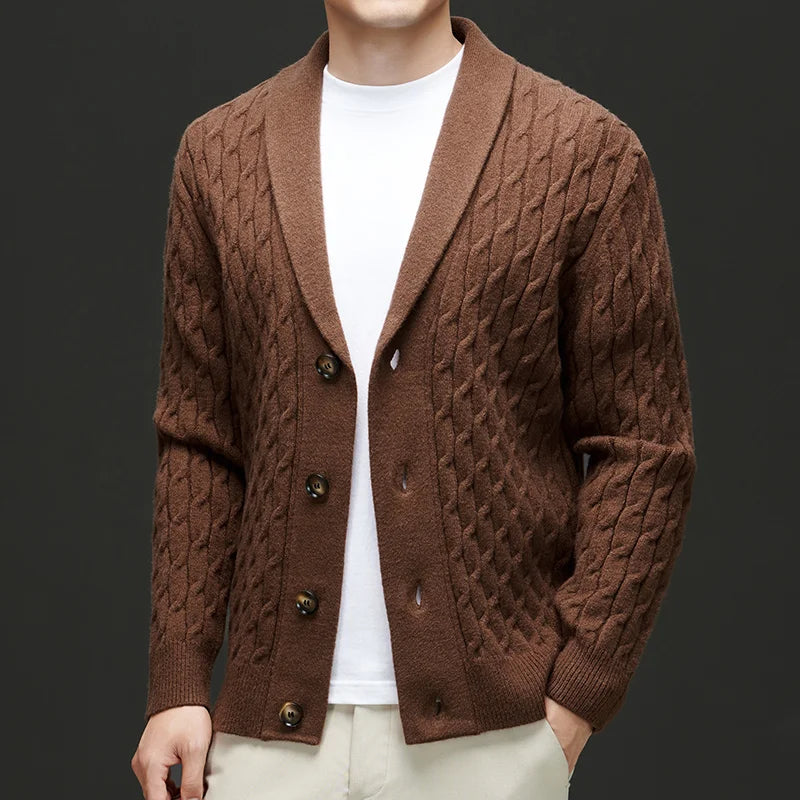 Womens Wool Blend Cardigan - 
Fashinoza