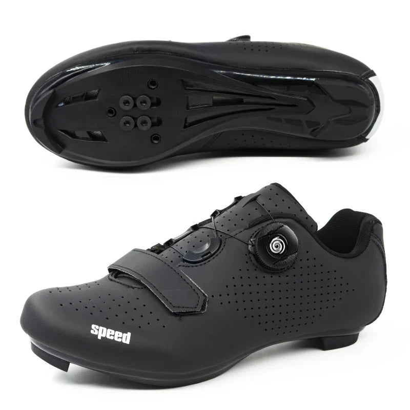 Unisex Mountain Bike Cycling Shoes Self-Locking Breathable Road Bicycle Flat Sneakers