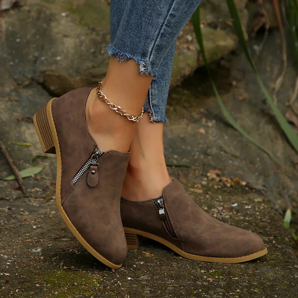 Women's Slip-On Boots Defined Heel