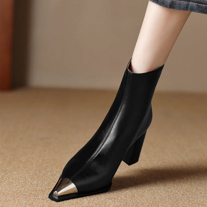 Women's Ankle Boots Toe Cap