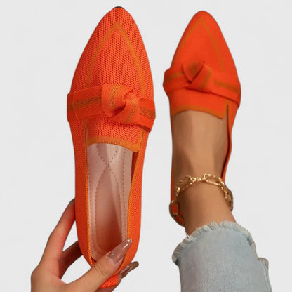 Women’s Orthopedic Pointed Toe Slip-On Loafers Flat Breathable Mesh Casual Shoes