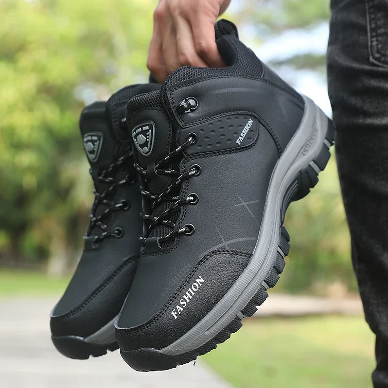 Men's Waterproof Orthopedic Hiking Boots Anti-Slip Outdoor Trekking Shoes