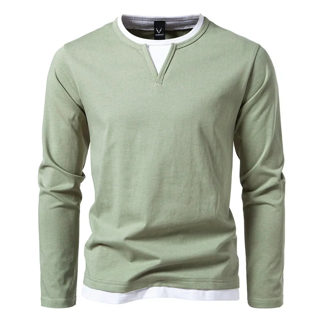 Men's Long Sleeve Henley Shirt