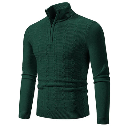 Cable Knit Half-Zip Sweater