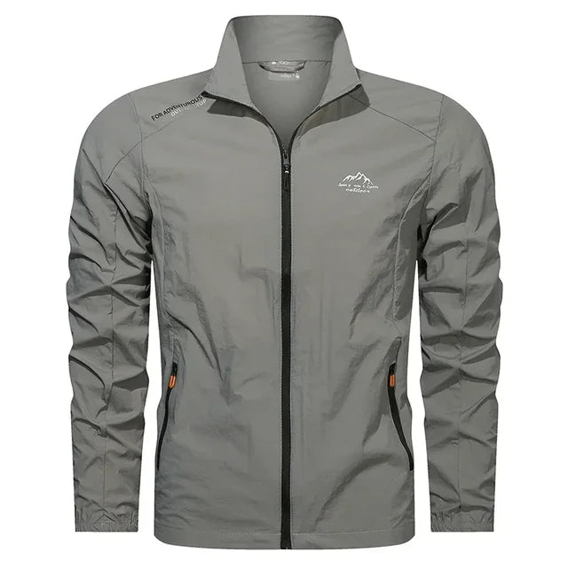 Men's Lightweight Windbreaker Water Resistant Navy