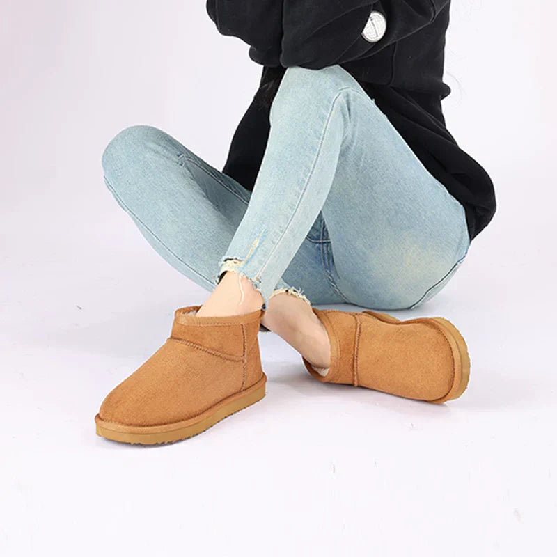 Women's Low Ankle Flat Boots