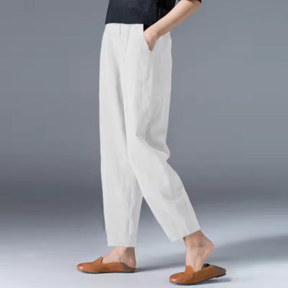 Women's High Waist Tapered Fit Trousers