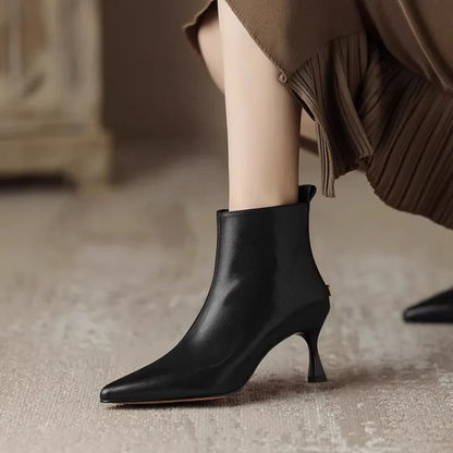 Women's Kitten Boots - Fashinoza