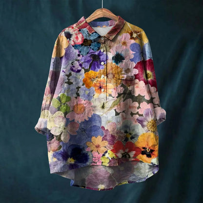 Jasmine | Women Spring Printed Button Top
