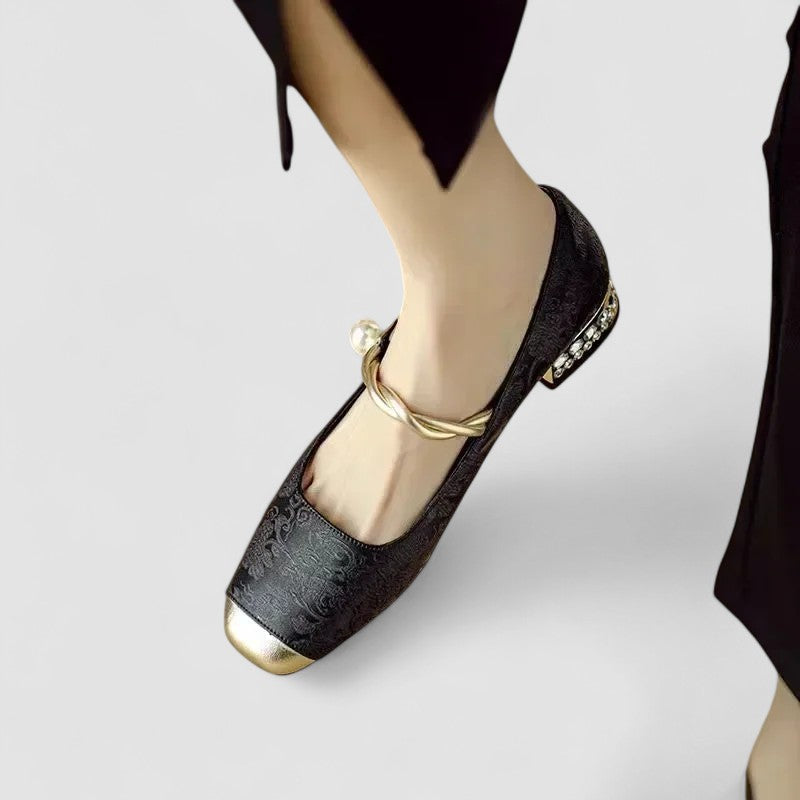 Women's Mary Jane Closed Toe Shoes Strap Design