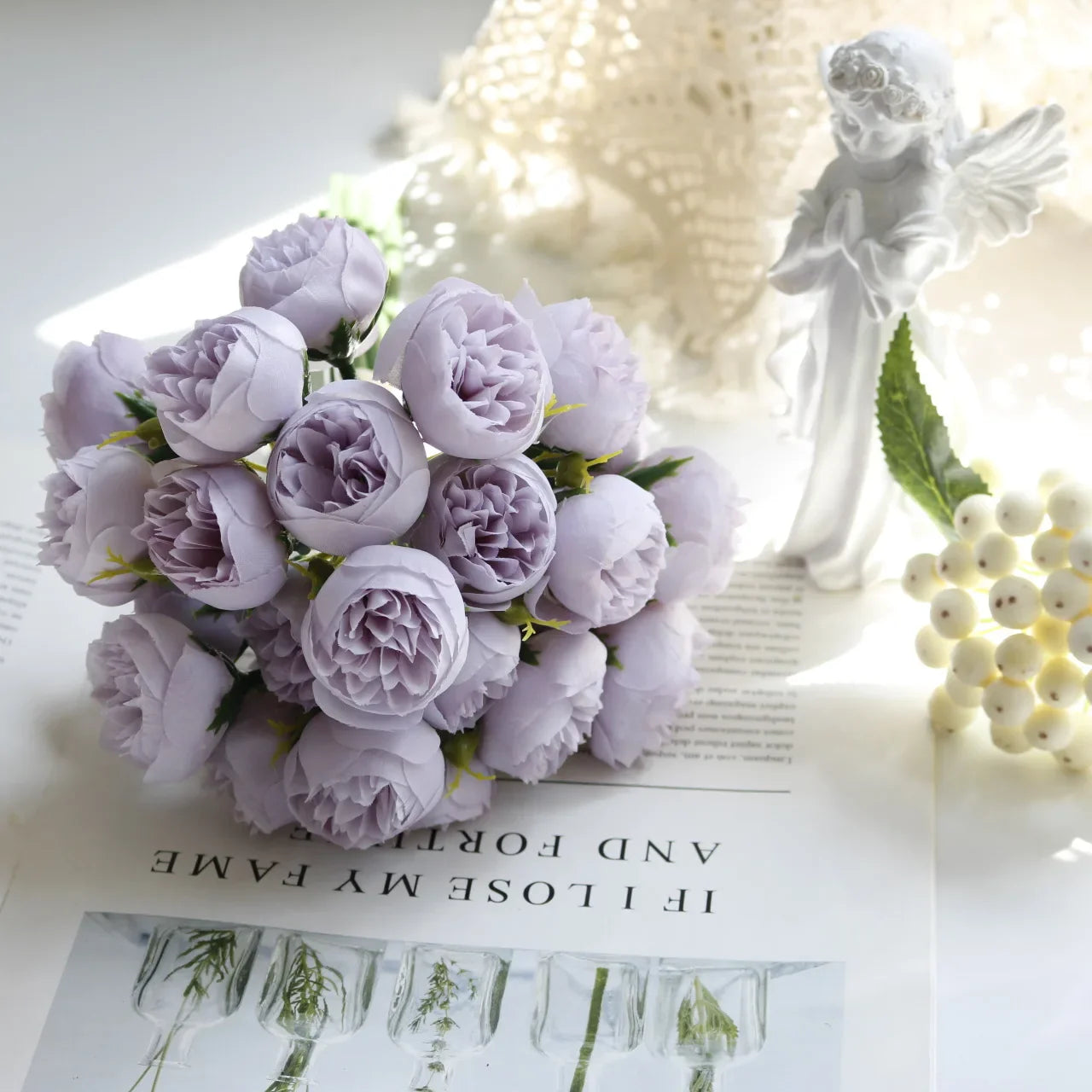 Silk Peony Bouquet