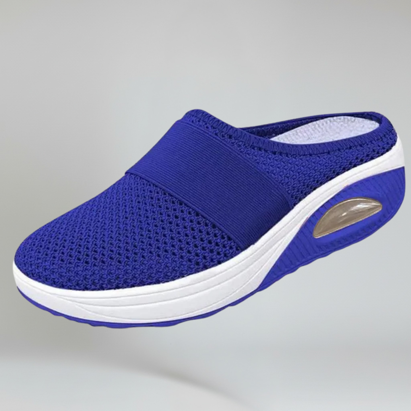 Women’s Slip-On Walking Sandals Breathable Nylon Mesh Knit Backless Mules