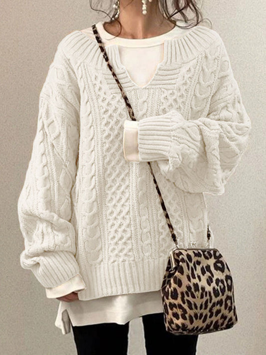 Emily | Women Spring Cable Knit Sweater