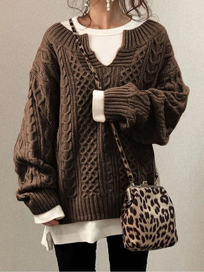 Emily | Women Spring Cable Knit Sweater