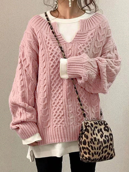 Emily | Women Spring Cable Knit Sweater