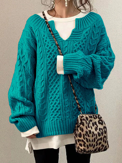 Emily | Women Spring Cable Knit Sweater