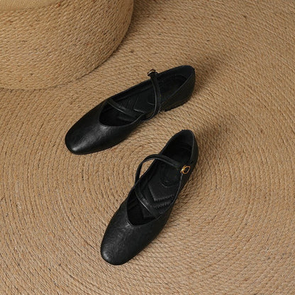Elora Leather Flats
