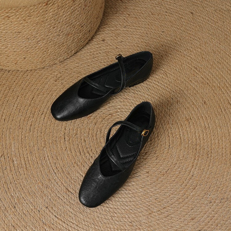 Elora Leather Flats Caliboot