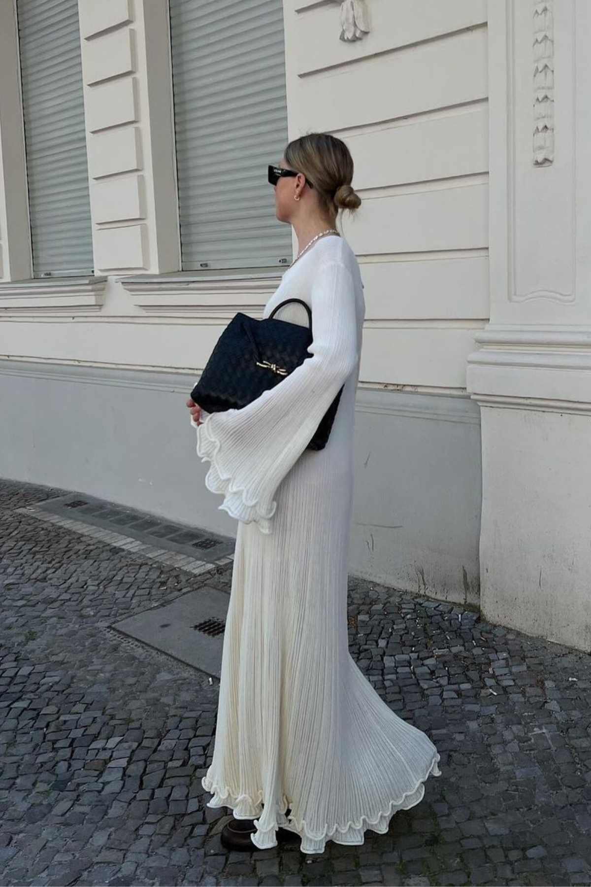 Ribbed Long Sleeve Maxi Dress