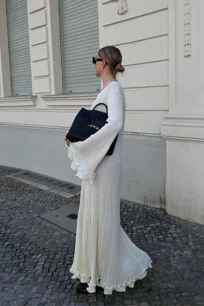 Ribbed Long Sleeve Maxi Dress