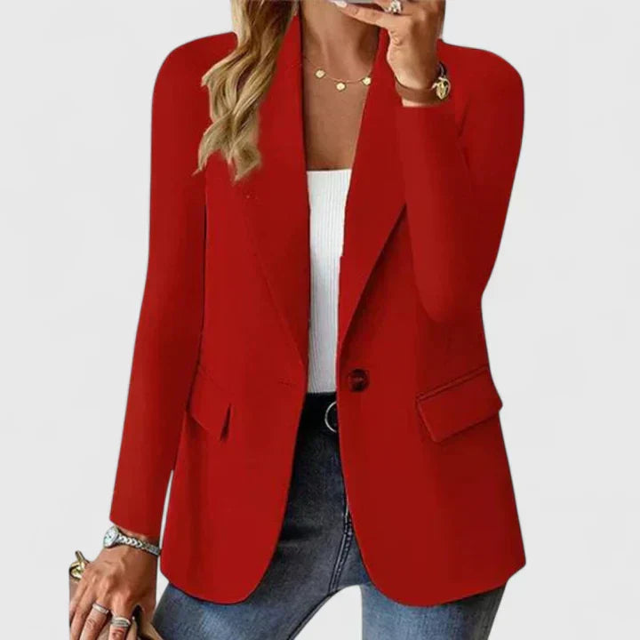 Women's Single Button Tailored Blazer