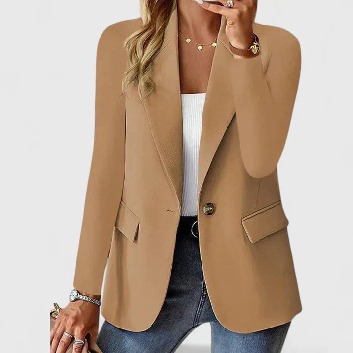 Women's Single Button Tailored Blazer