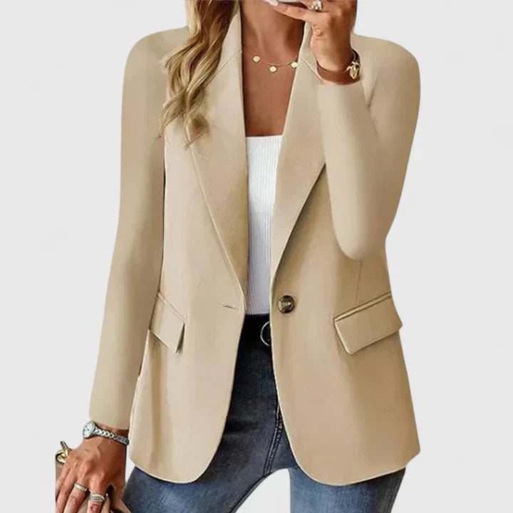 Women's Single Button Tailored Blazer